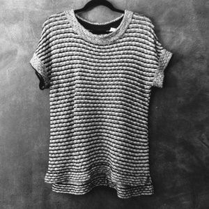 FIELD FLOWER | Chunky Knit Short Sleeve Sweater M